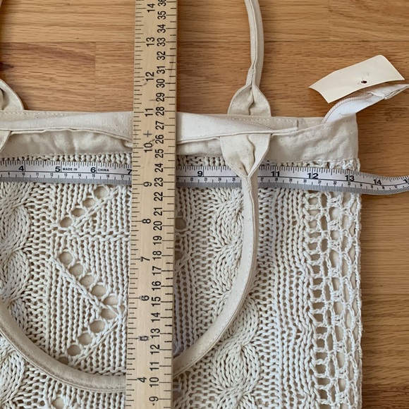 📍FIRM📍VTG Cotton Knit and Canvas Tote MUST BUNDLE - Picture 14 of 15